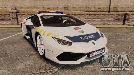 Lamborghini Huracan Hungarian Police [Non-ELS] für GTA 4
