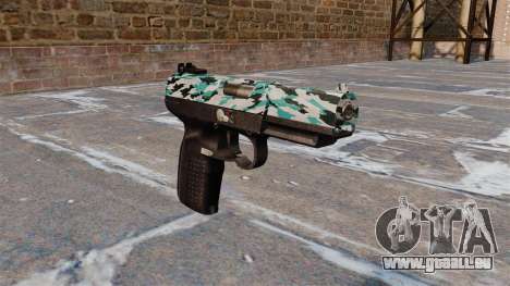 Pistole FN Five seveN Aqua Camo für GTA 4