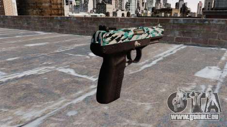 Pistole FN Five seveN Aqua Camo für GTA 4