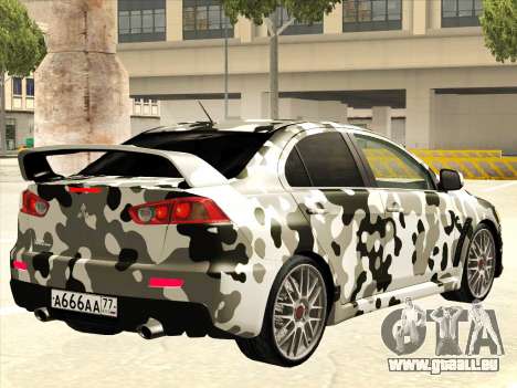 Mitsubishi Lancer Evolution X für GTA San Andreas