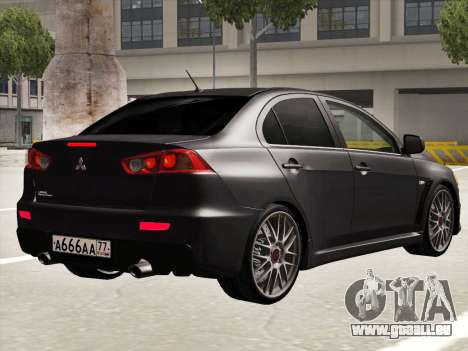 Mitsubishi Lancer Evolution X für GTA San Andreas