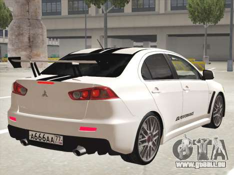 Mitsubishi Lancer Evolution X für GTA San Andreas