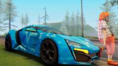W-Motors Lykan Hypersport 2013 Blue Star pour GTA San Andreas