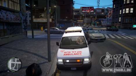 Israel MDA Ambulance pour GTA 4