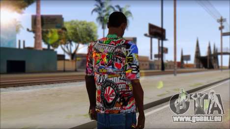 Sticker Bomb T-Shirt für GTA San Andreas