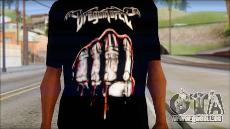 Dragonforce In Your Face Fan T-Shirt pour GTA San Andreas