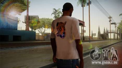 Leopard Shirt White pour GTA San Andreas