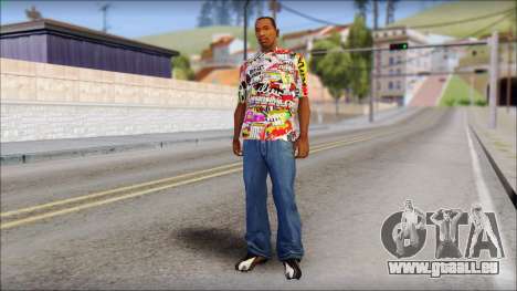 Sticker Bomb T-Shirt für GTA San Andreas