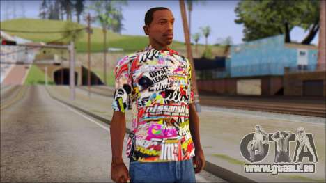 Sticker Bomb T-Shirt für GTA San Andreas