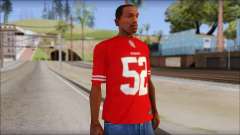 San Francisco 69ers 52 Willis Red T-Shirt pour GTA San Andreas
