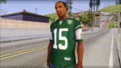 New York Jets 15 Tebow Green T-Shirt für GTA San Andreas