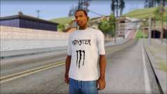 Monster Black And White T-Shirt für GTA San Andreas