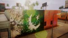 Pakistani Flag Graffiti Wall pour GTA San Andreas