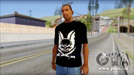 Skull T-Shirt Black für GTA San Andreas