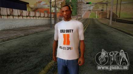 COD Black Ops II White Fan T-Shirt pour GTA San Andreas