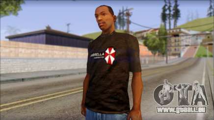 Umbrella Corporation Black T-Shirt für GTA San Andreas