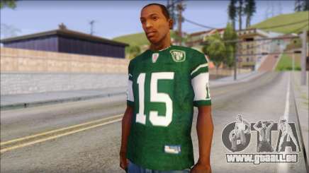 New York Jets 15 Tebow Green T-Shirt pour GTA San Andreas