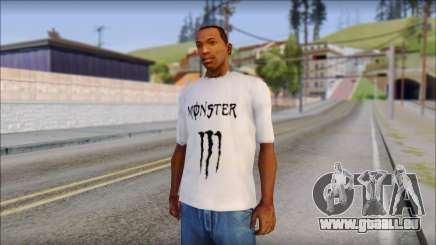 Monster Black And White T-Shirt pour GTA San Andreas