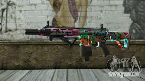 Graffiti Assault rifle v2 pour GTA San Andreas