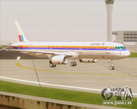 Airbus A321-200 United Airlines pour GTA San Andreas