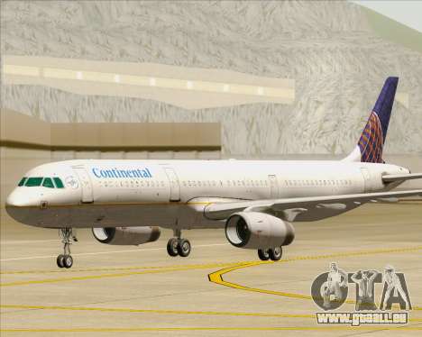 Airbus A321-200 Continental Airlines für GTA San Andreas