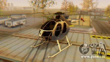 Le MD500E hélicoptère v3 pour GTA San Andreas