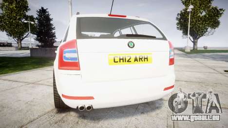 Skoda Octavia vRS Combi Unmarked Police [ELS] pour GTA 4