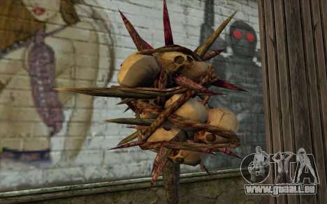 Spyked Zombie Skull Bat From Resident Evil 5 für GTA San Andreas