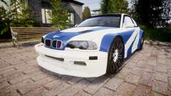 BMW M3 E46 GTR Most Wanted plate NFS Carbon pour GTA 4