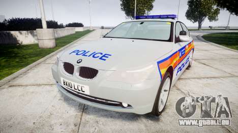 BMW 525d E60 2010 Police [ELS] pour GTA 4