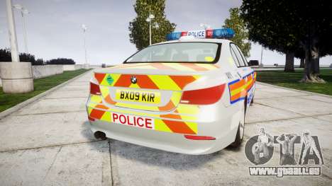 BMW 525d E60 2009 Police [ELS] pour GTA 4