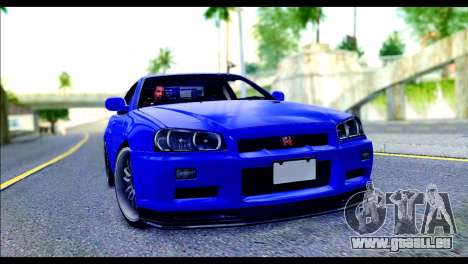 Nissan Skyline GTR R-34 from Fast and Furious 4 pour GTA San Andreas