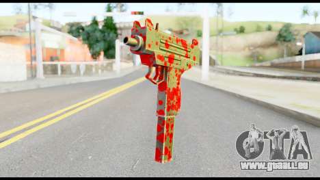 Micro SMG with Blood für GTA San Andreas