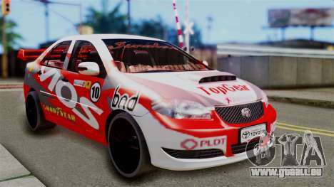 Toyota Vios TRD Racing v2 für GTA San Andreas