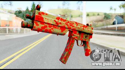 MP5 with Blood pour GTA San Andreas