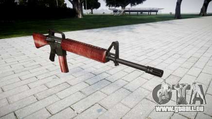 Die M16A2 Gewehr rot für GTA 4