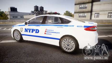 Ford Fusion 2014 NYPD [ELS] pour GTA 4