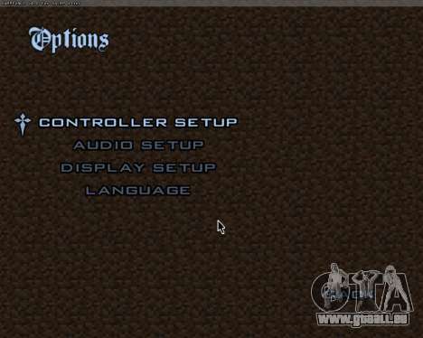 Minecraft Menu pour GTA San Andreas