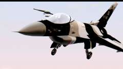 F-16 Aggressor Squadron Alaska Black Camo für GTA San Andreas