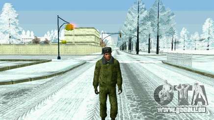 Pak militaire de la Fédération de russie en hiver uniformes pour GTA San Andreas