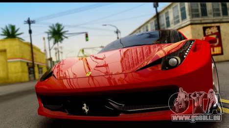 Ferrari 458 Italia für GTA San Andreas