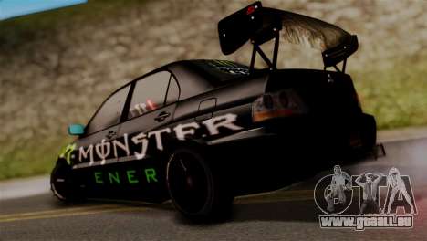 Mitsubishi Lancer Evo IX Monster Energy pour GTA San Andreas