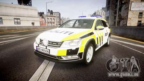 Volkswagen Passat B7 Police 2015 [ELS] marked pour GTA 4