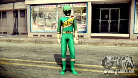 Power Rangers Kyoryu Green Skin pour GTA San Andreas