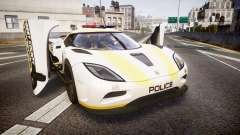 Koenigsegg Agera 2013 Police [EPM] v1.1 Low Qual für GTA 4