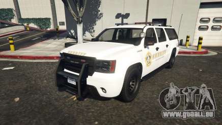Declasse Sheriff SUV white pour GTA 5