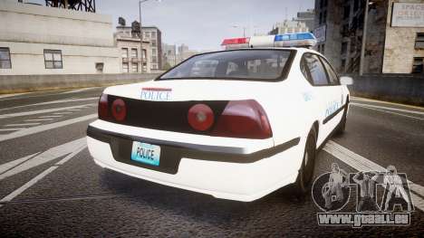 Chevrolet Impala Metropolitan Police [ELS] Pat pour GTA 4