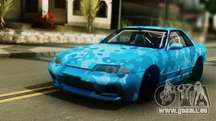 Nissan Skyline R32 Camo Drift pour GTA San Andreas