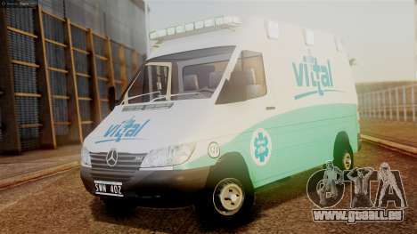 Mercedes-Benz Sprinter Ambulance Vittal pour GTA San Andreas