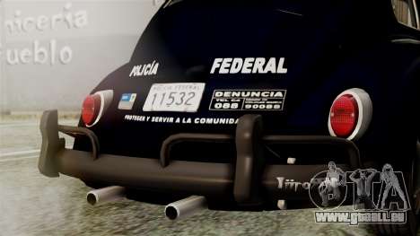 Volkswagen Beetle 1963 Policia Federal pour GTA San Andreas